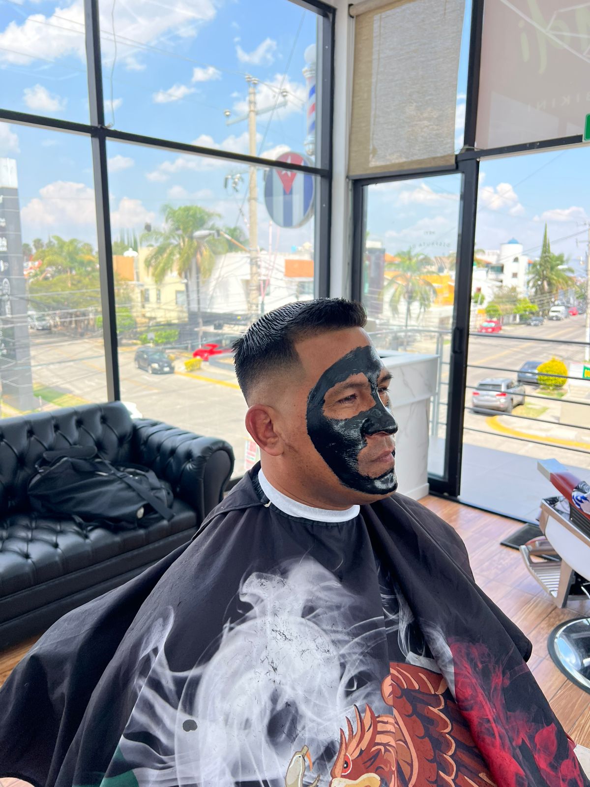 Corte fade bajo degradado en Barbería El Cubano, Zapopan